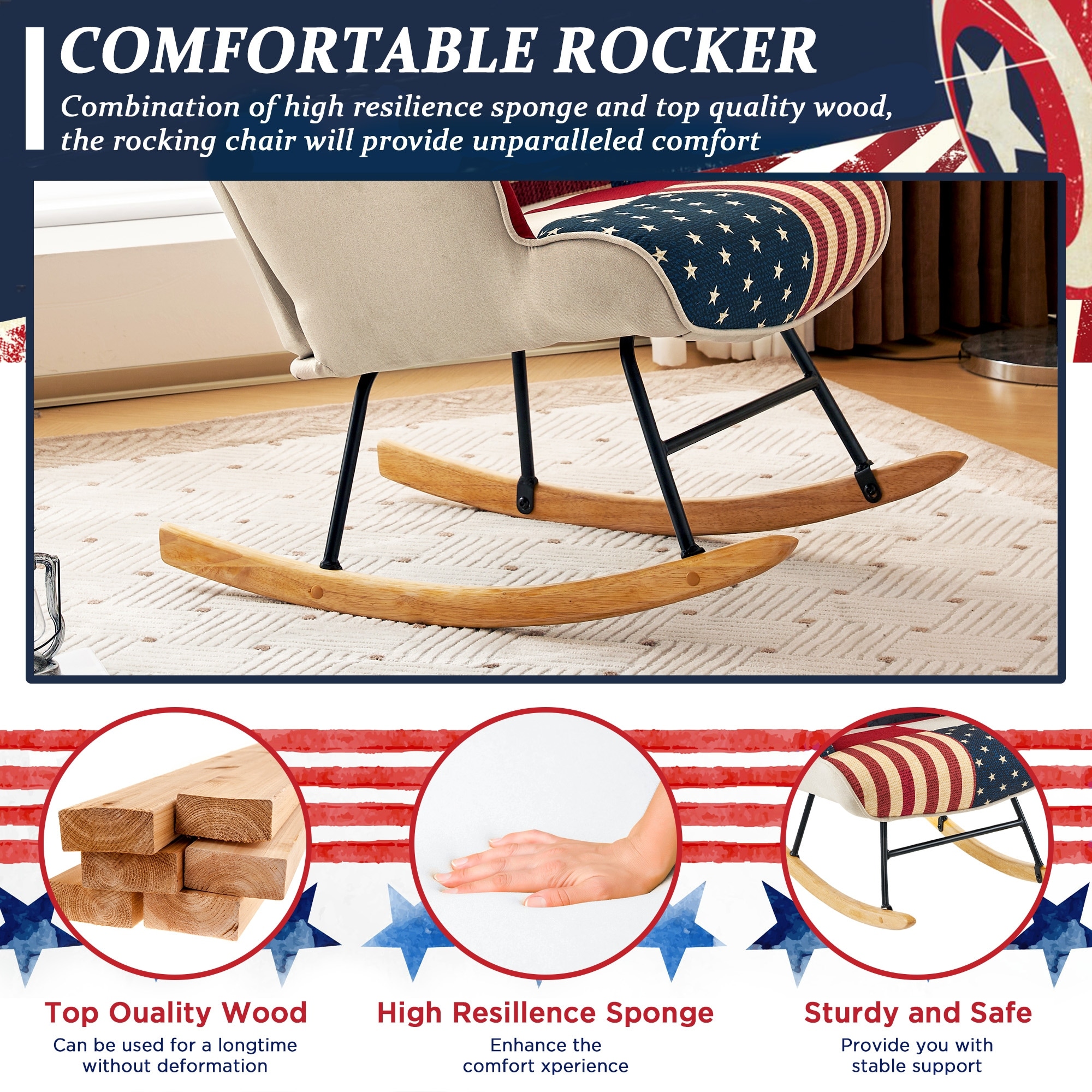 Rocking Chair Boho Design Nursery Glider Rocker On Sale Bed