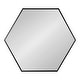 preview thumbnail 27 of 90, Kate and Laurel Rhodes Framed Mid-century Hexagonal Wall Mirror