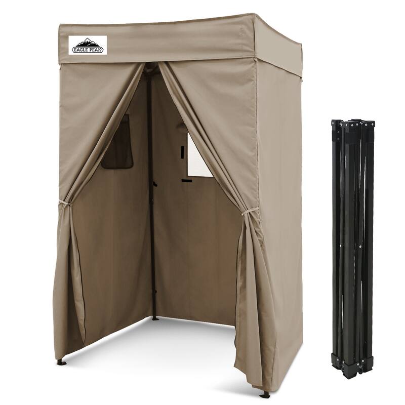 EAGLE PEAK Flex Compact 4x4 Pop-up Canopy Changing Room, Portable Privacy Dressing Room