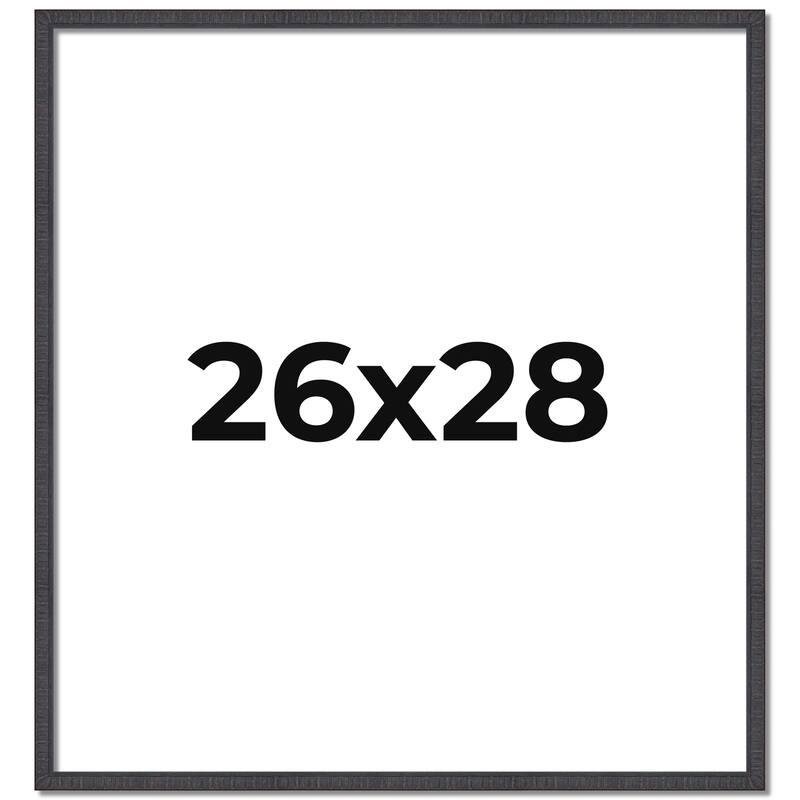 26x28 Frame Brown Solid Wood Picture Frame - Complete Modern Photo