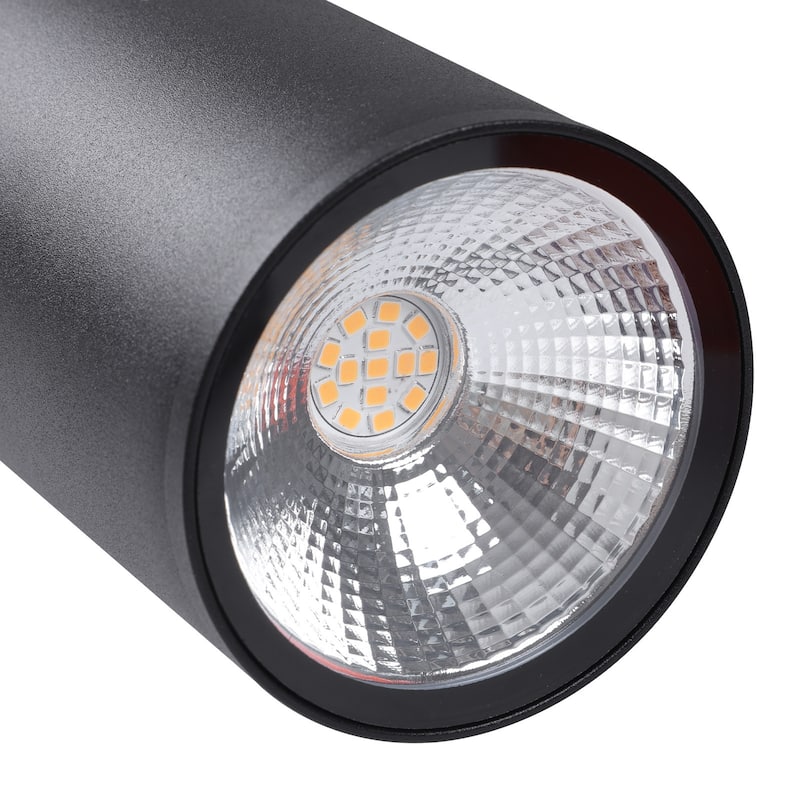 LamQee Modern Black Iron Cylinder Outdoor Wall Lights LED Wall Sconces