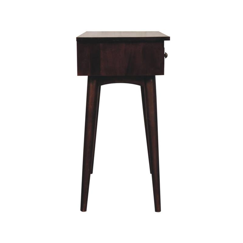 Artisan Furniture Solid Wood California Walnut Hallway 2 Drawer Console Table, Brown