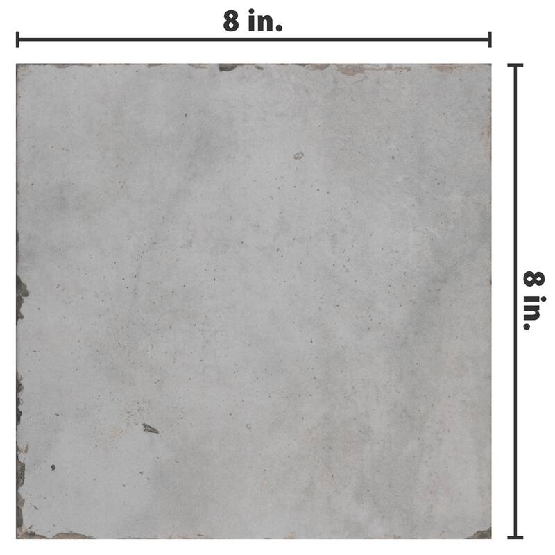 Merola Tile Renaissance Blanco 7-7/8" x 7-7/8" Porcelain Floor and Wall Tile