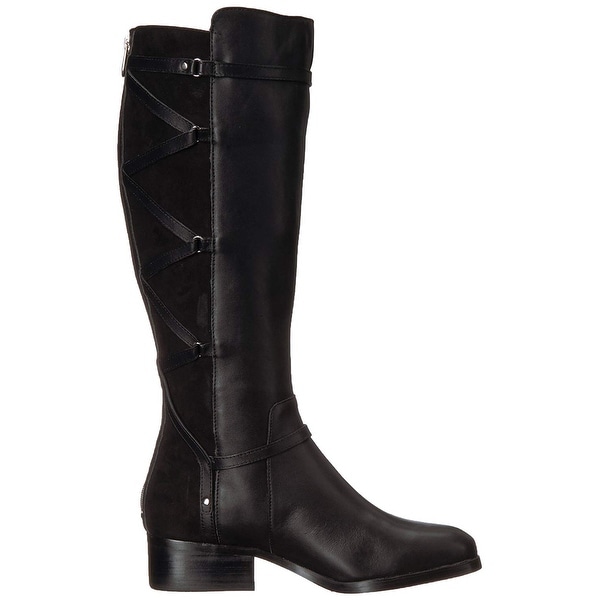 Size 11.0 Black ADRIENNE VITTADINI Womens Mickey Closed Toe Knee High Fashion