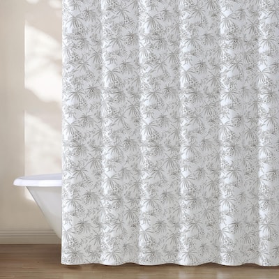 Tommy Bahama Pen And Ink Palm Cotton Shower Curtain
