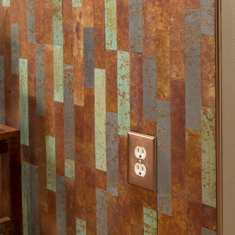 Aspect Peel & Stick Tarnished Tin Distressed Metal 15 sq ft Kit