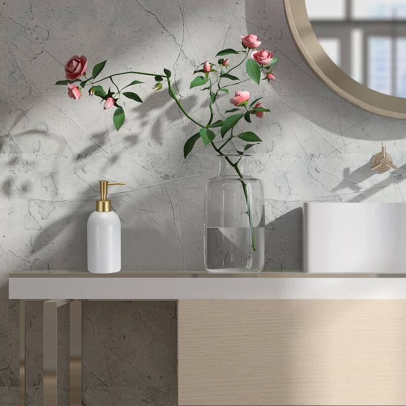 Soap Dispenser-14Oz Ceramic Dish Hand Soap Dispenser with Stainless Steel Pump for Kitchen Bathroom