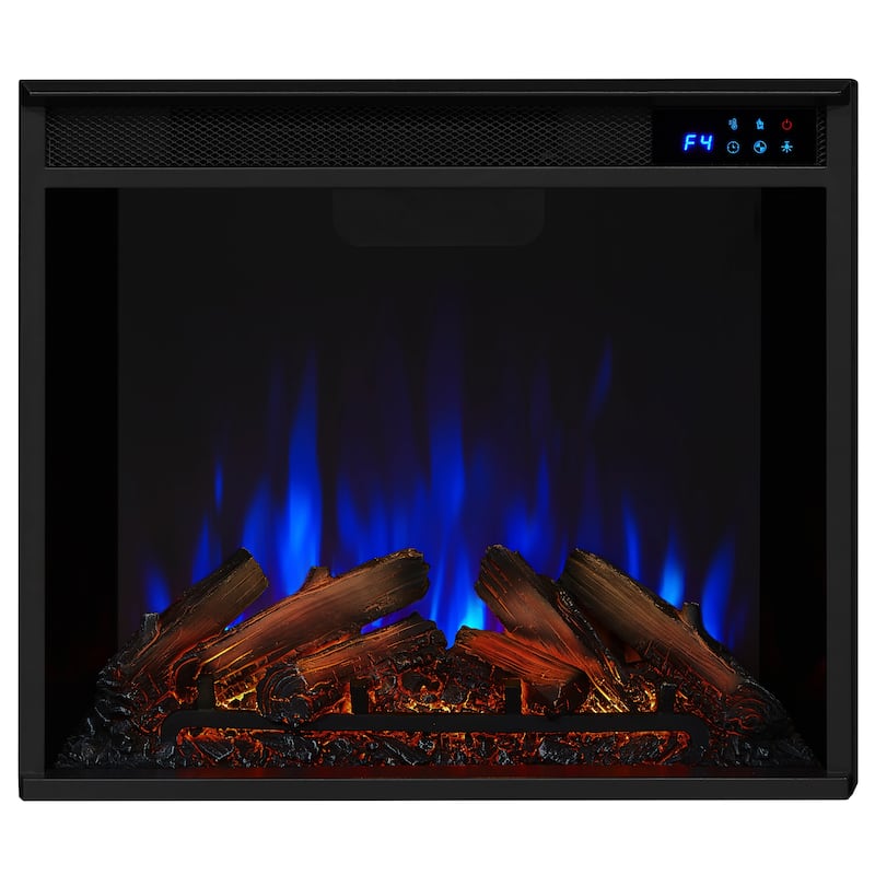 Frederick 72" Electric TV Stand Fireplace in White by Real Flame 72L