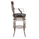 preview thumbnail 2 of 6, Onyx Big & Tall Scroll Barstool Bronze