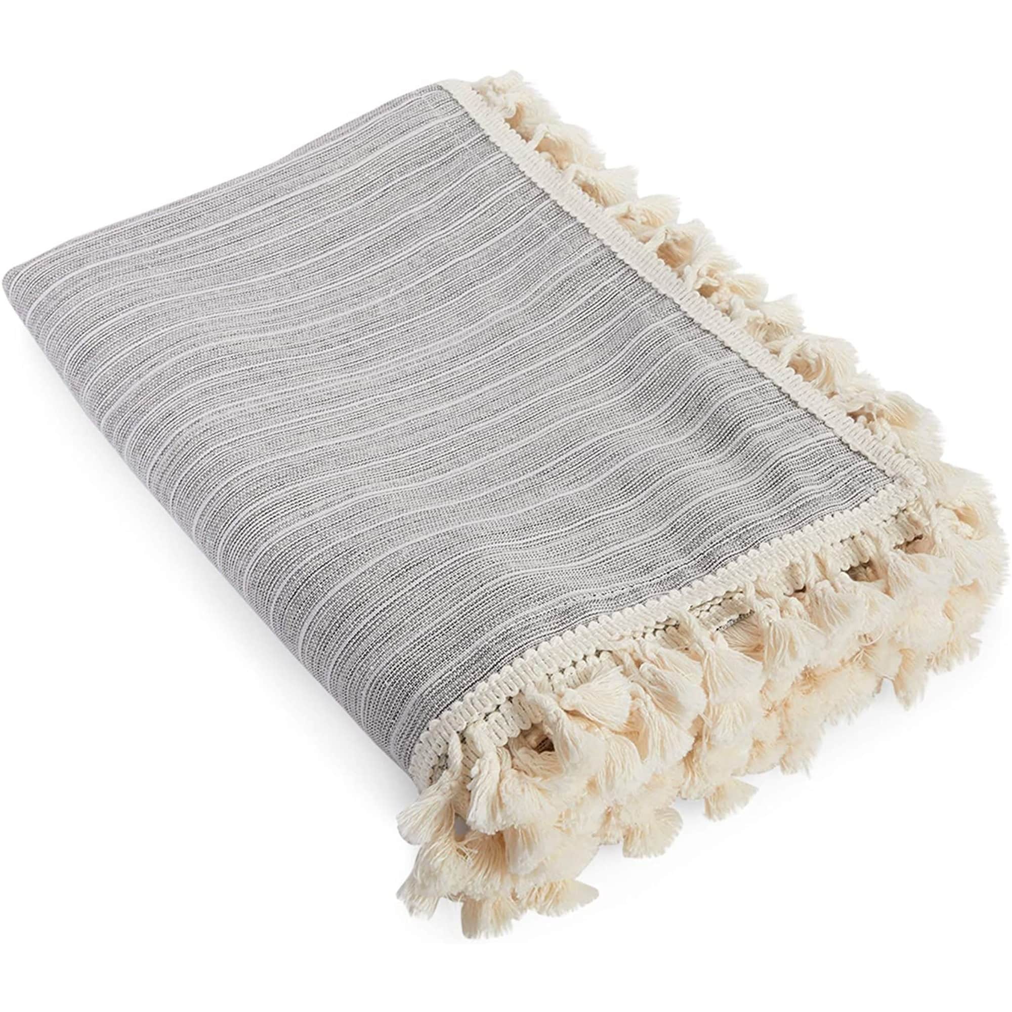 Grey Tablecloth with Tassels, Farmhouse Home Decor (52 x 70 Inches) - Bed  Bath \u0026 Beyond - 35996051, image size:2000x2000
