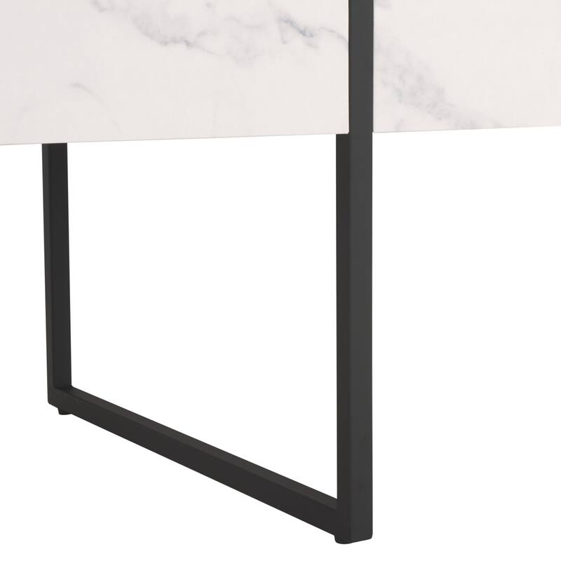 SAFAVIEH Tristan Modern Rustic Rectangular Coffee Table - 43.3" W x 23.6" L x 15.7" H - 43.3" W x 23.6" L x 15.7" H