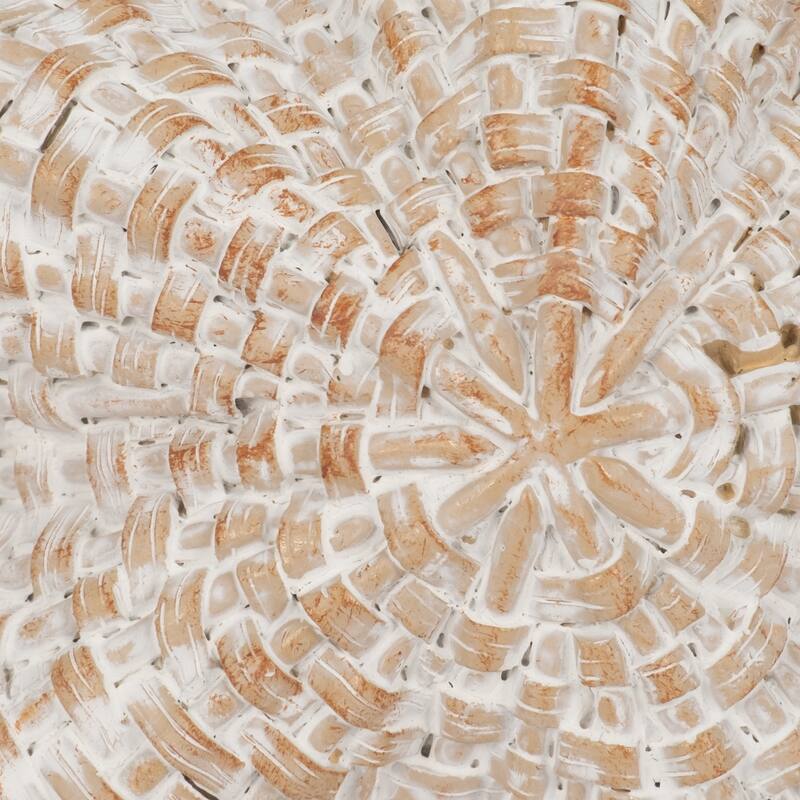 Sagebrook Home 10-Inch Resin Wicker Starfish in White - Polyresin - 10" x 9" x 2"