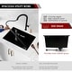 preview thumbnail 38 of 42, STYLISH 25 inch Single Bowl Dual Mount Composite Granite Utility Sink