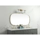 preview thumbnail 10 of 9, Elegant Lighting MR2B3060 Brynn 30" W x 60" H Oval Framed Bathroom
