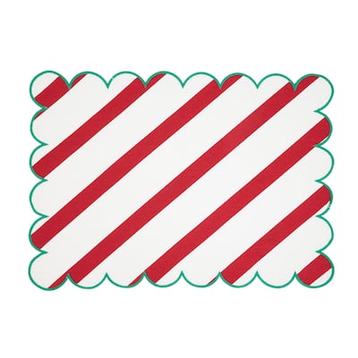 Eco Scallop Border Placemat (Set of 4) - 14"x20"