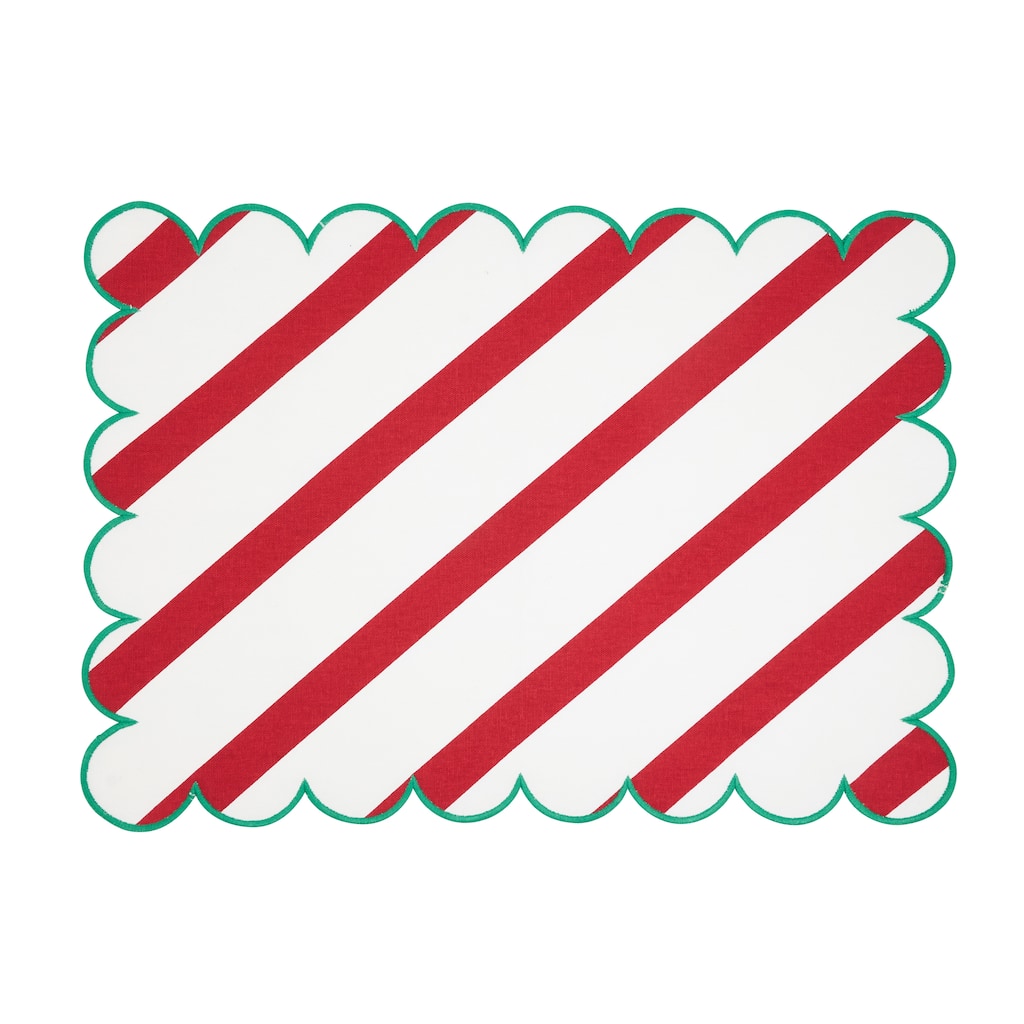 Eco Scallop Border Placemat (Set of 4) - 14"x20"