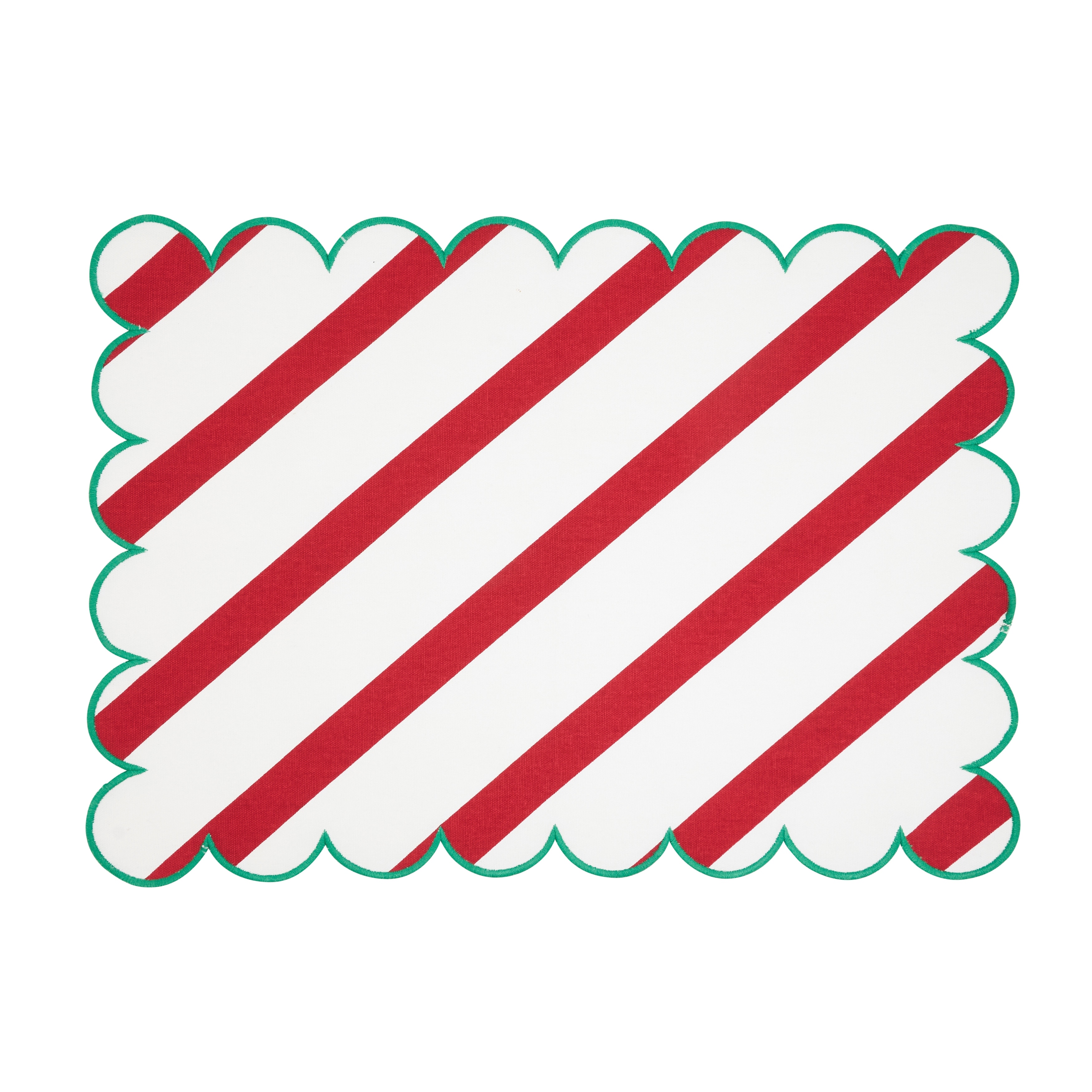 Eco Scallop Border Placemat (Set of 4) - 14"x20"