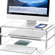 preview thumbnail 1 of 3, Monitor Stand Riser 2 Tier clear - Letter