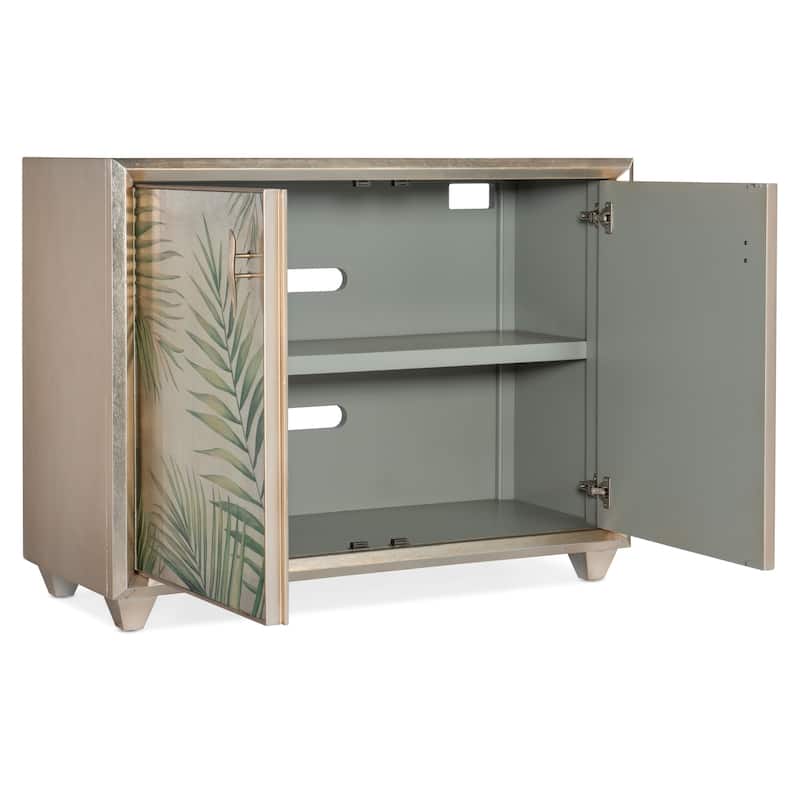 Hooker Furniture 628-50051 Melange 46" Wide Silver Leaf Accent Cabinet