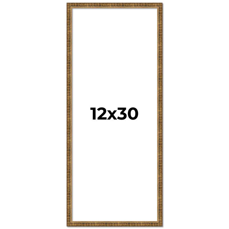 12x30 Frame Gold Picture Frame - Complete Modern Photo Frame Includes