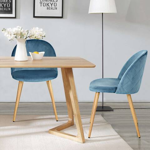 Carson Carrington Mid-Century Modern Velvet Dining Chair Set of 2