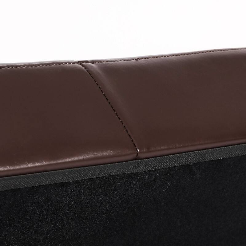 ADECO Storage Ottoman Square Bench Tufted Footrest for Living Room