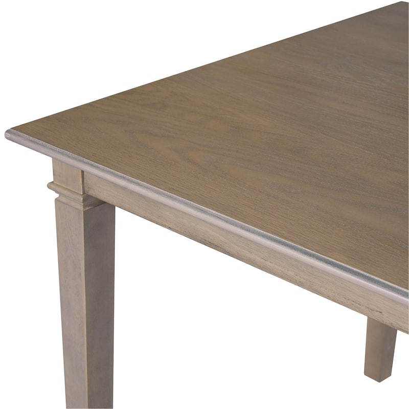 6 -Piece Dining Room Set, Wooden Rectangular Dining Table with 4 Chairs and Bench