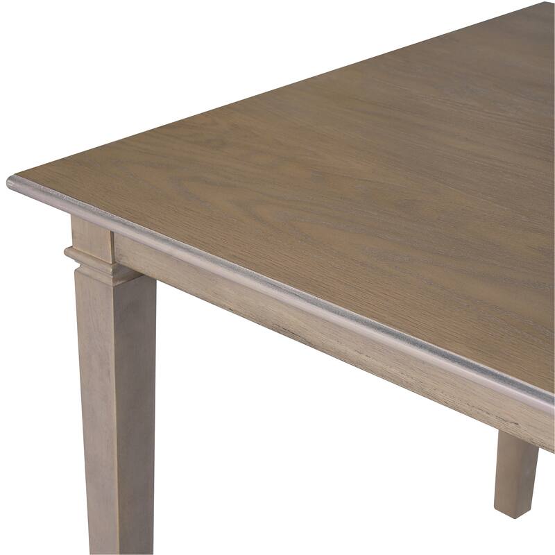 6-Piece Dining Table Set, Including 1 Rectangular Table, 4 Upholstered Chairs & 1 Bench, Wooden Kitchen Table & Chair Set