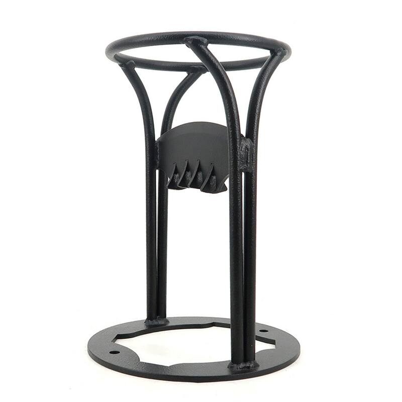 Lesly 7.55In Diameter Mouth High-Carbon Steel Round Black Wood Chipper - 8.66" L x 8.66" W x 12.20" H