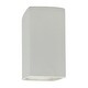 preview thumbnail 1 of 1, Justice Design Ambiance - Small ADA Rectangle - Open Top & Bottom Wall Sconce - Replaceable Bulb Bisque