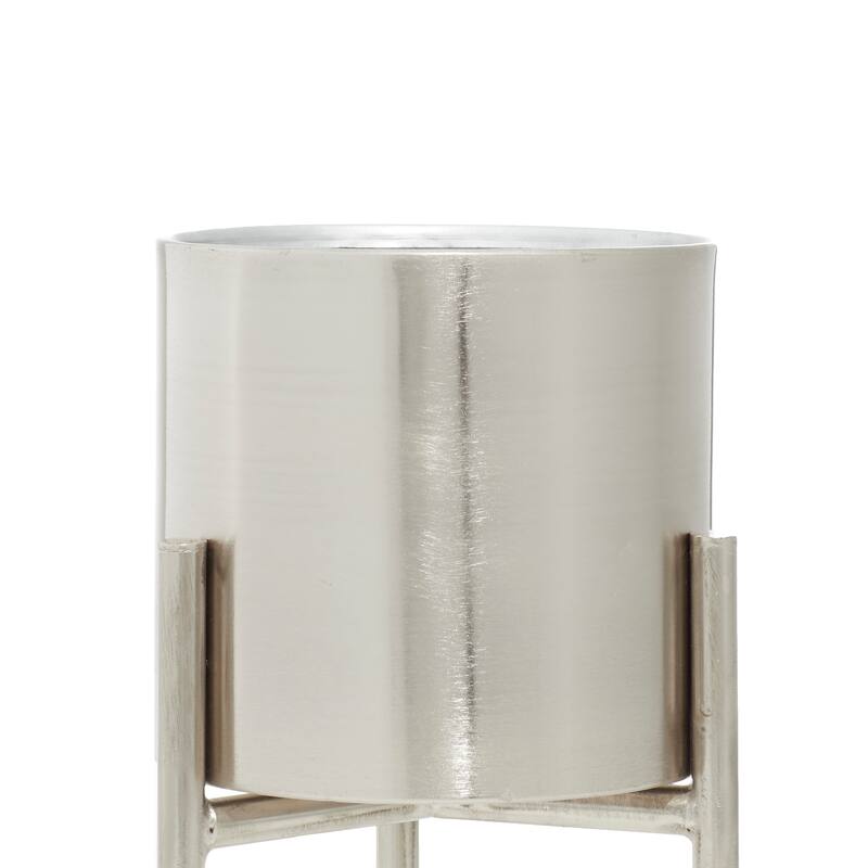Gold Black White or Silver Iron Glam Contemporary Planter (Set of 3) - S/3 18", 14", 12"H