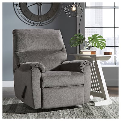 Nerviano Traditional Zero Wall Recliner Gray