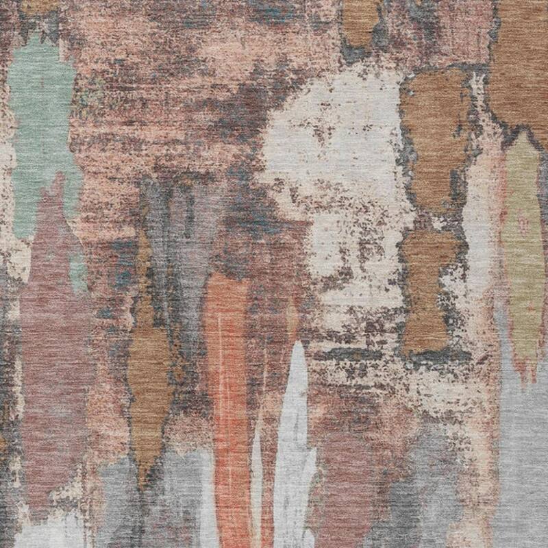 HomeRoots Abstract Transitional Rectangle Outdoor Rug