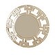 preview thumbnail 4 of 3, Abbyson Pierre Round Goldtone Wall Mirror