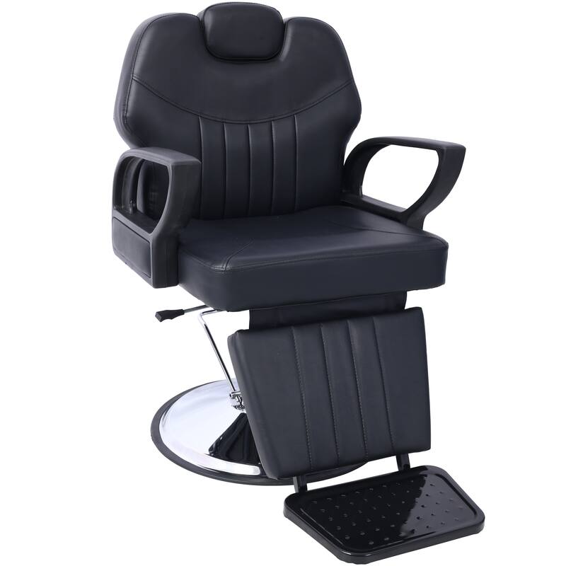 Artist hand Hair Barber Chair,Heavy Duty Hydraulic Spa Furniture Shampoo Reclining Extra Wider Seat Beauty Hair Salon Equipment