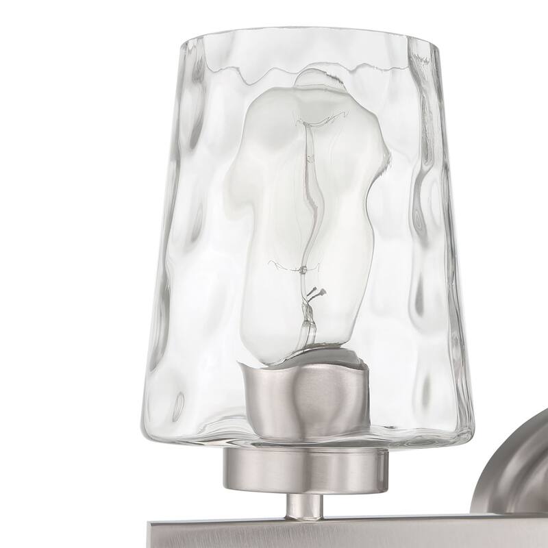 Modern Industrial 3-light Modern Bathroom Vanity Light with Art Glass - 24''