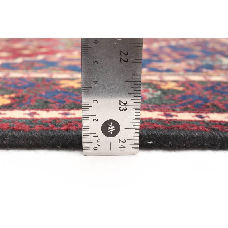 ECARPETGALLERY Hand-knotted Kayseri Burgundy Wool Rug - 4'2 x 6'9