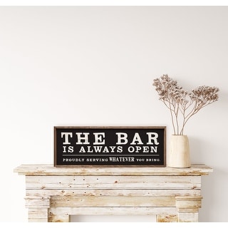 The Bar Is Always Open Black - Bed Bath & Beyond - 42707446