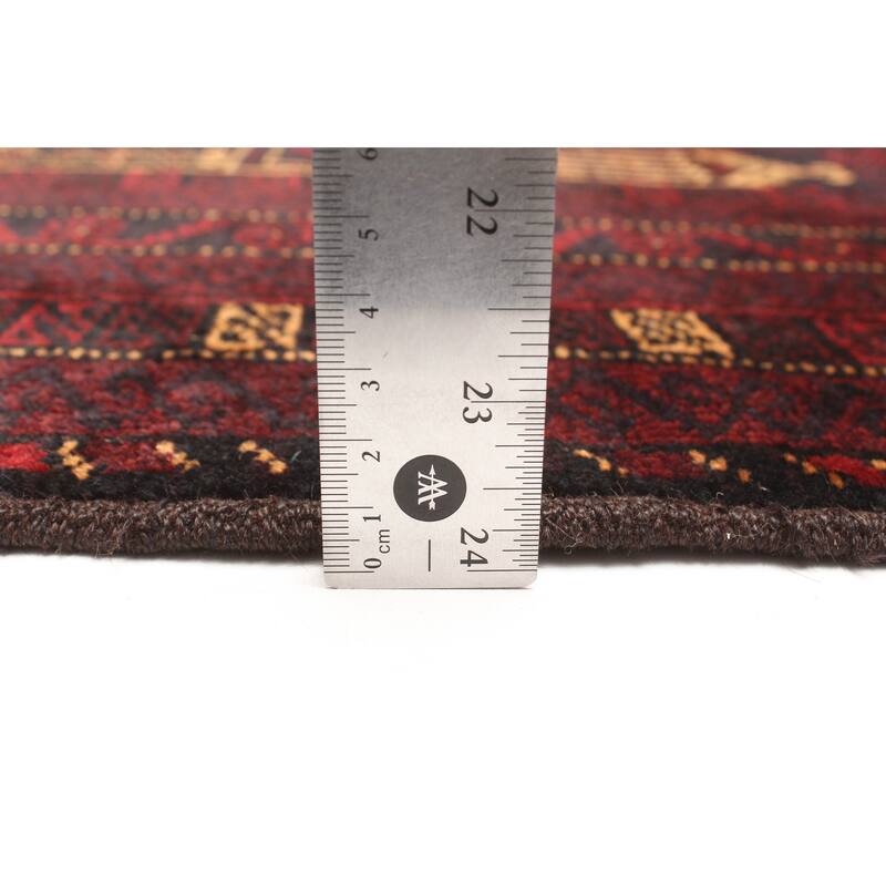 ECARPETGALLERY Hand-knotted Teimani Black Wool Rug - 3'1 x 4'7