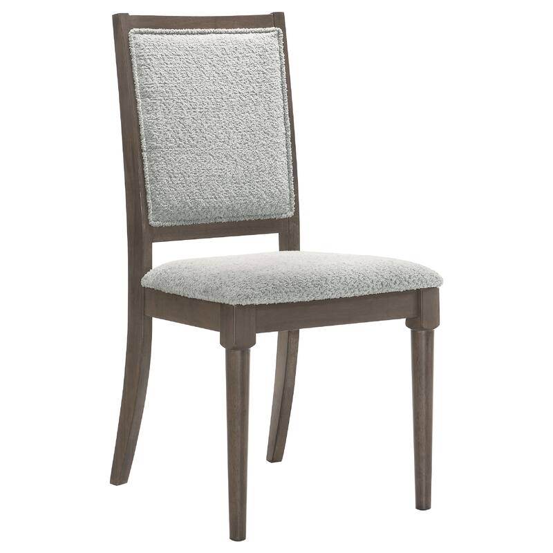 Nolan 5pc Dining Table and 4 Chair Set, Walnut Brown, Molded Trim