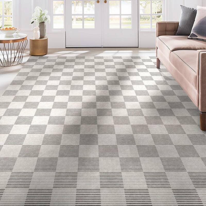 Well Woven Apollo Elemental Summit Geometric Low Pile Area Rug - 9'10" x 13' - Beige Brown