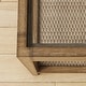 preview thumbnail 8 of 16, Nathan James Hayes Nightstand, Light Brown Finish, Glass Top