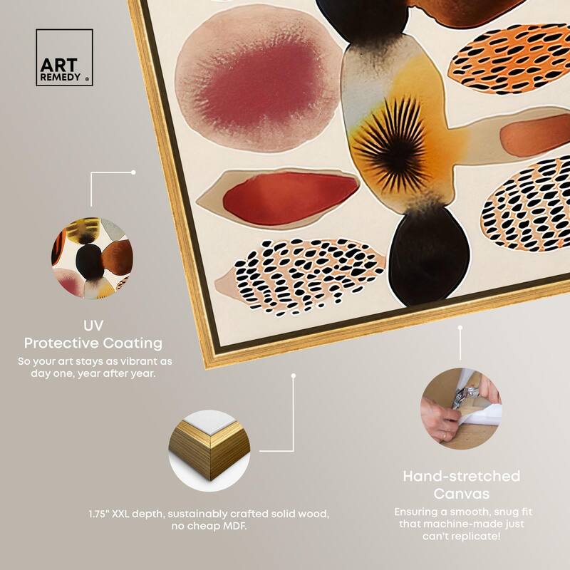 Assembled Pieces I Canvas by Art Remedy