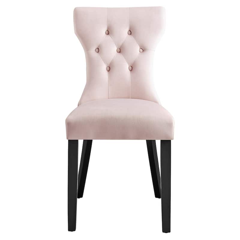 Silhouette Performance Velvet Dining Chairs - Set of 2 - N/A