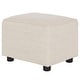 preview thumbnail 1 of 15, Evolur Holland Upholstered Ottoman in Thunder, Foot Rest Stool for Nursing Moms Thunder