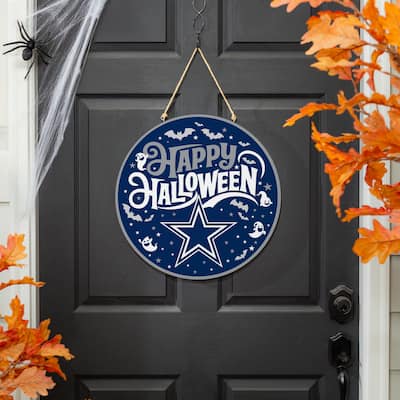 Dallas Cowboys 18" x 18" Halloween Door Décor Wall Sign