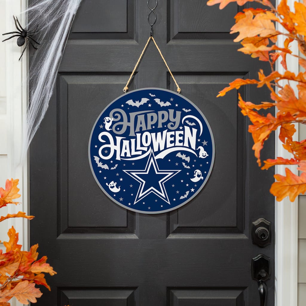 Dallas Cowboys 18" x 18" Halloween Door Décor Wall Sign
