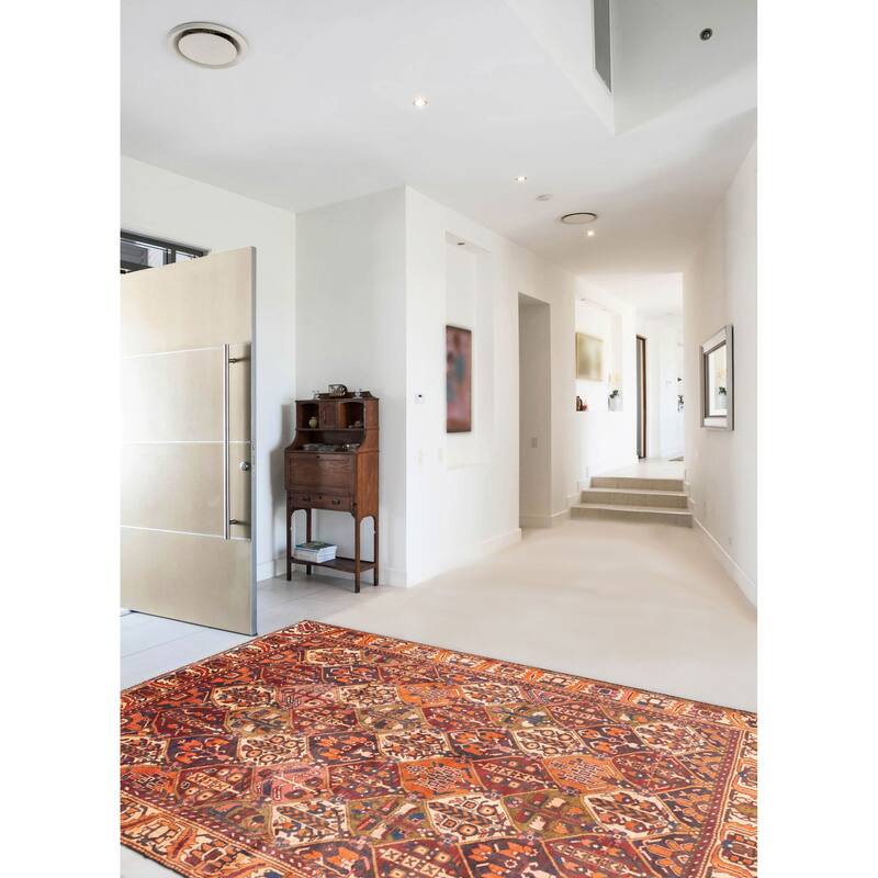 ECARPETGALLERY Hand-knotted Kayseri Red Wool Rug - 6'6 x 9'1