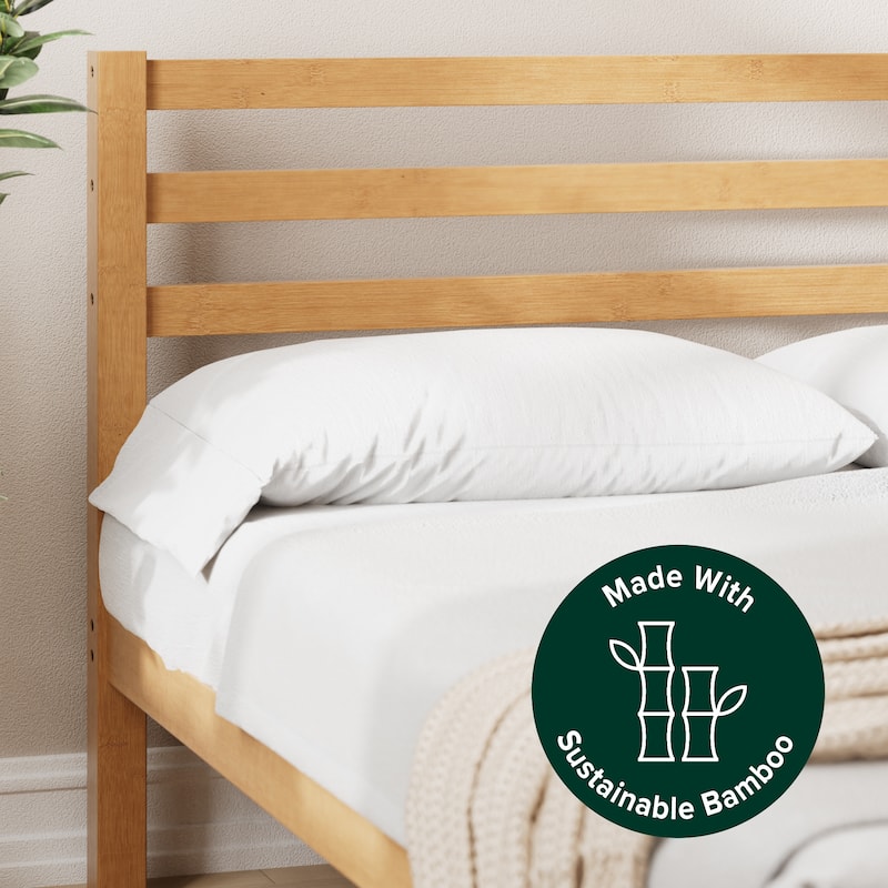 Priage by ZINUS Maddie Bamboo Platform Bed Frame