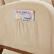 preview thumbnail 28 of 75, Upholstered Rocking Chair Nursery Chair with High Back and Side Pocket